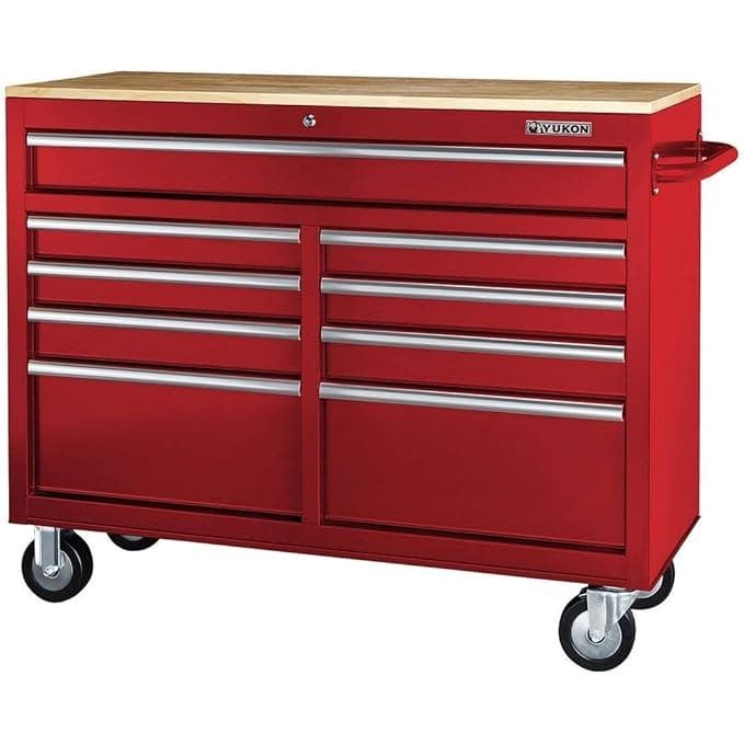 Yukon Red Mobile Storage Cabinet